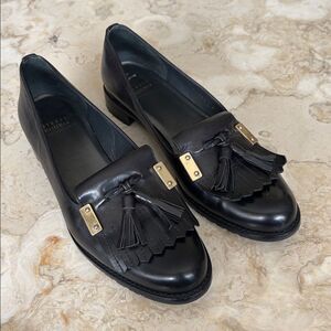 Stuart Weitzman Leather Tassel Loafers
